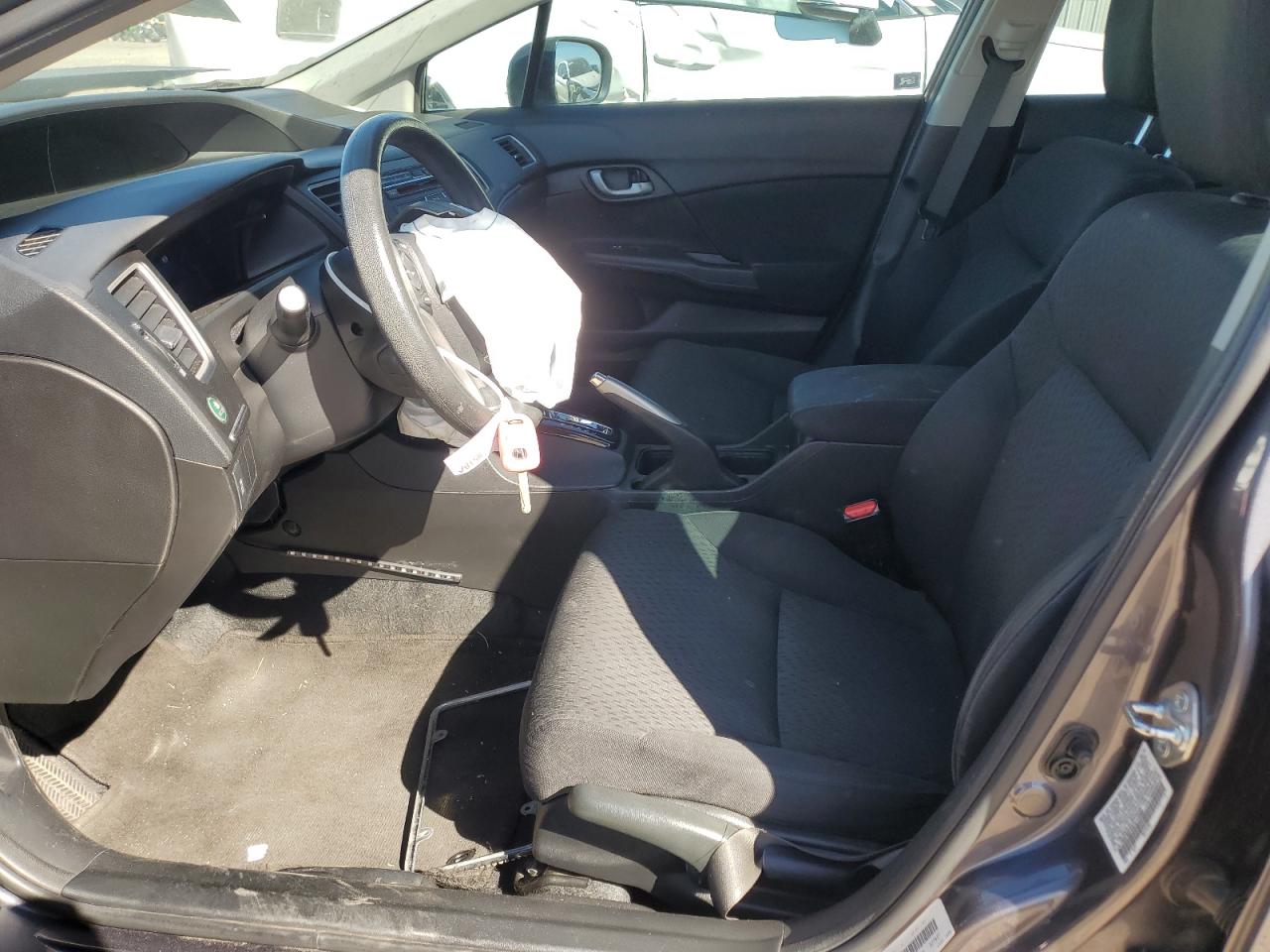 2015 Honda Civic VIN 19XFB2F5XFE114588 Copart auction photo, front end / frame damage damage thumbnail 7