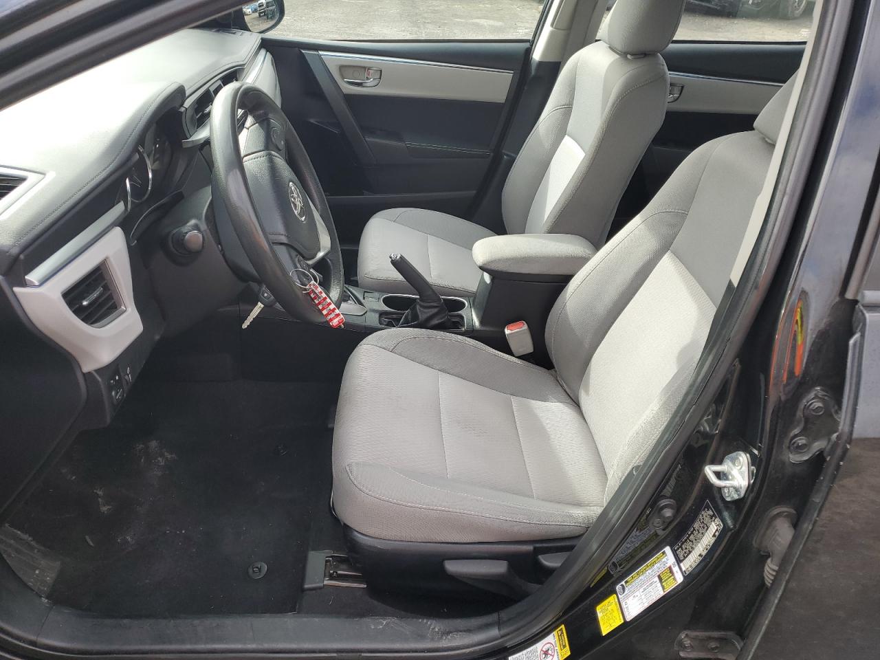 2014 Toyota Corolla VIN 2T1BURHEXEC177153 Copart auction photo, side / front end damage thumbnail 7