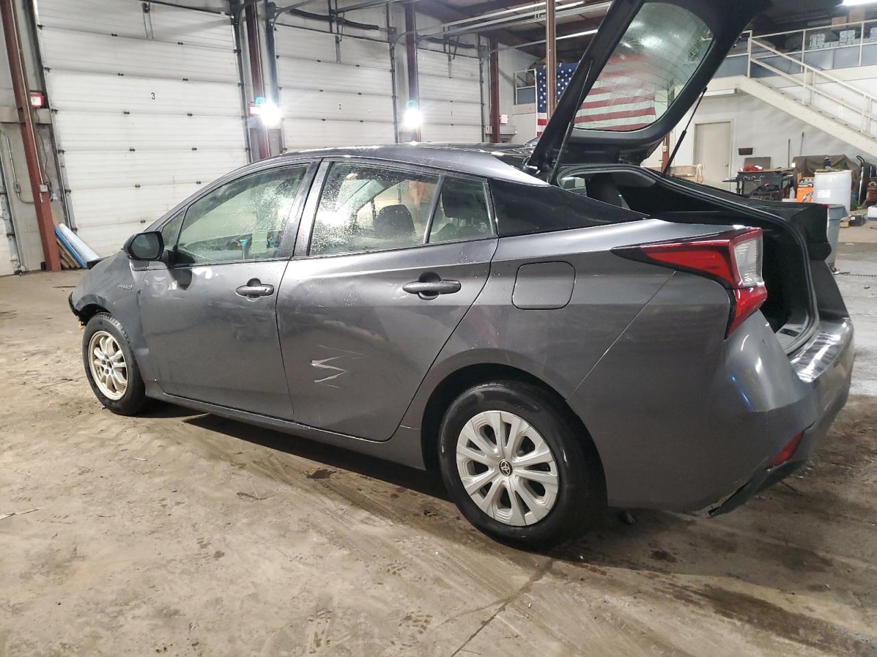 2019 Toyota Prius VIN JTDKARFU0K3091731 Copart auction photo, front end / side damage thumbnail 2