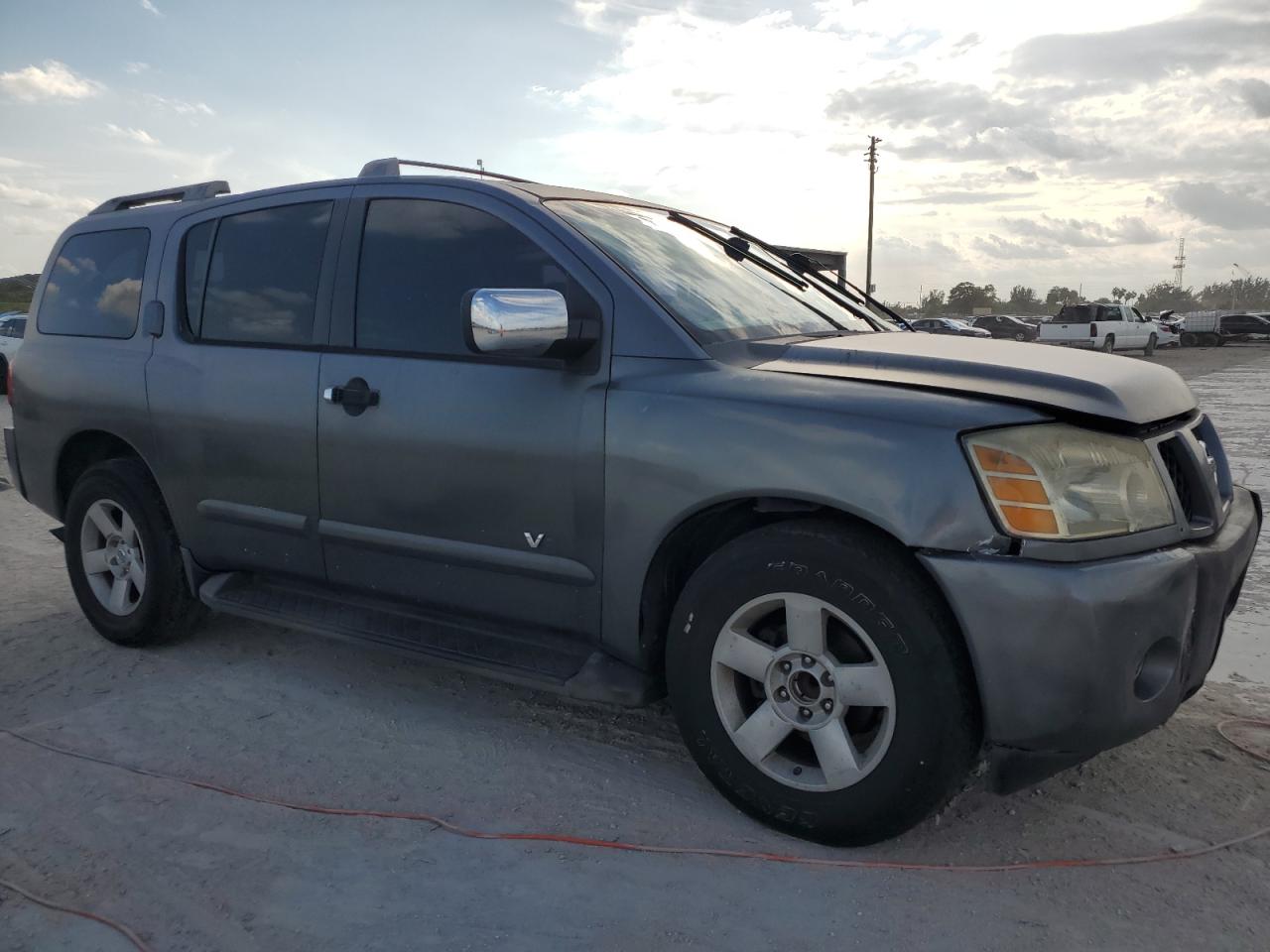 2006 Nissan Armada VIN 5N1AA08A66N706072 Copart auction photo, front end / side damage thumbnail 4