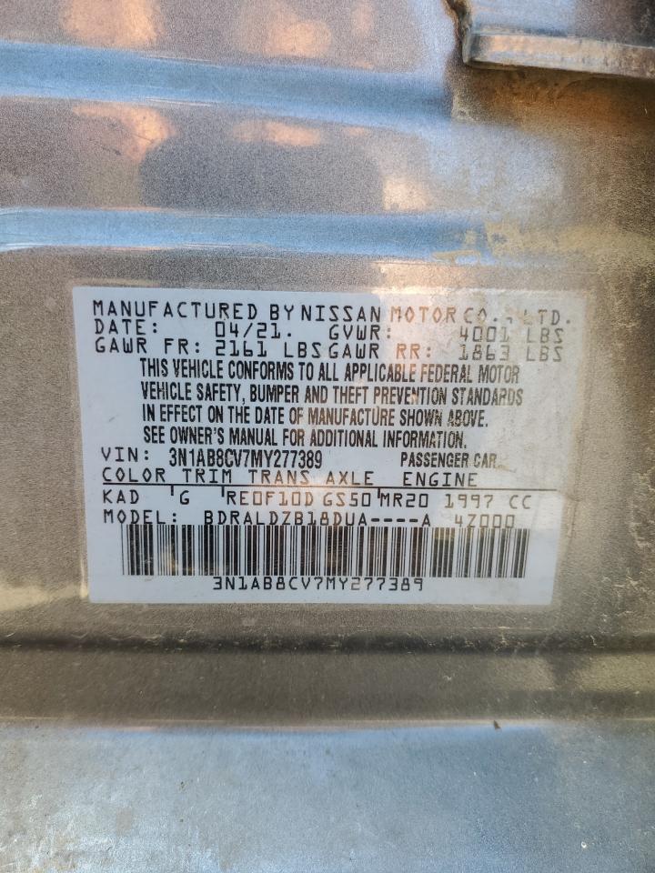 2021 Nissan Sentra VIN 3N1AB8CV7MY277389 Copart auction photo, front end damage thumbnail 15