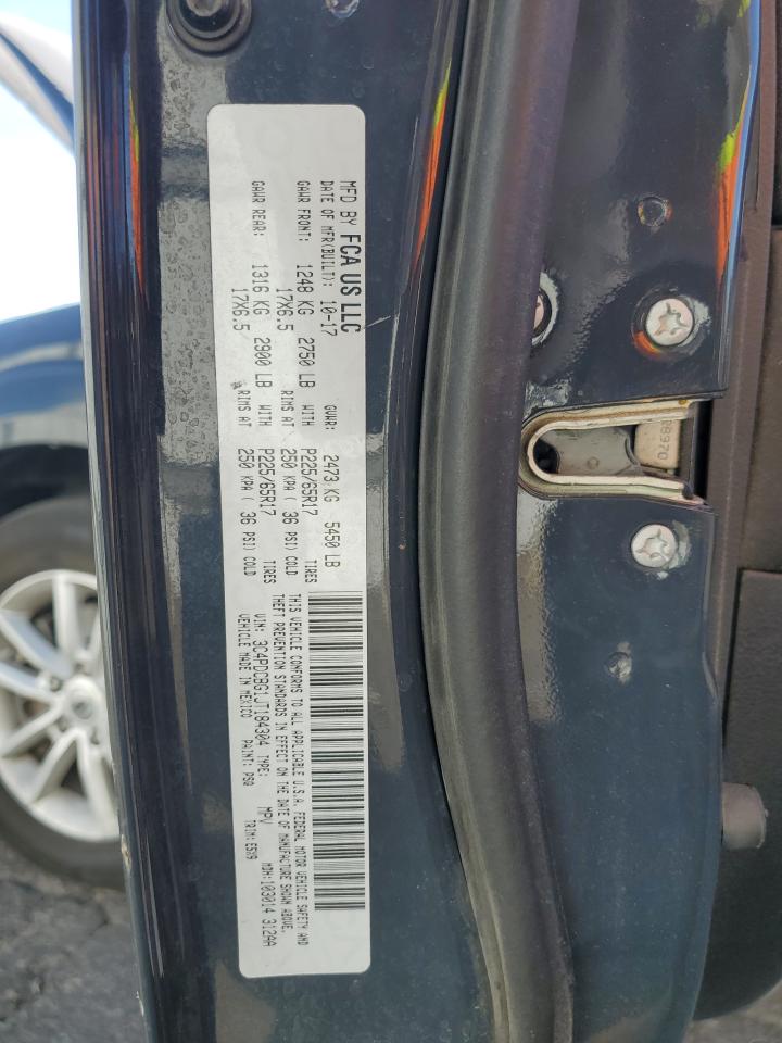 2018 Dodge Journey VIN 3C4PDCBG1JT184304 Copart auction photo, all over damage thumbnail 13