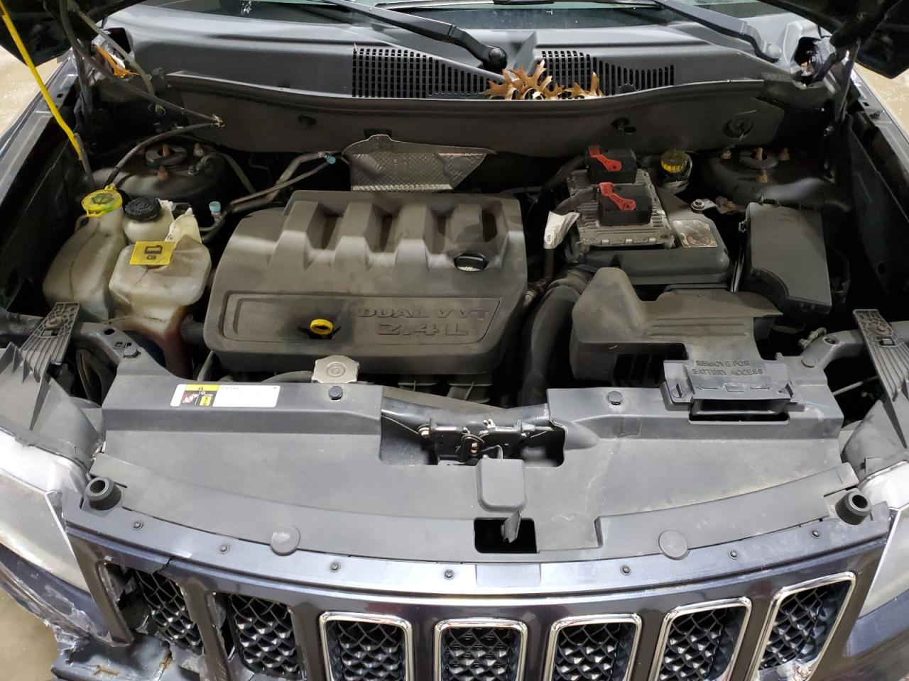 2016 Jeep Compass VIN 1C4NJDBB7GD588135 Copart auction photo, front end damage thumbnail 12
