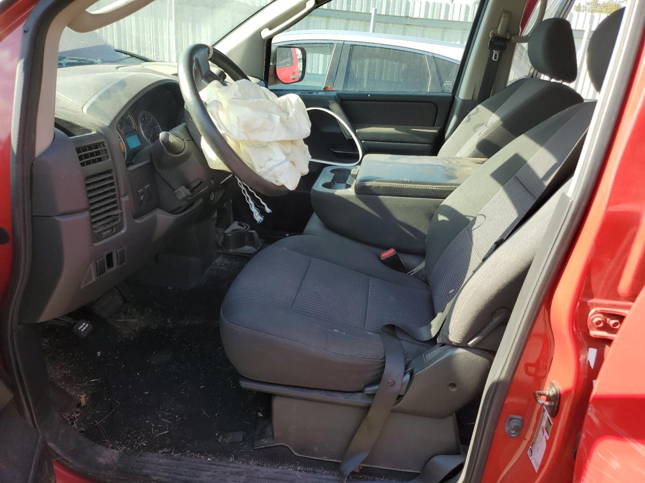 2010 Nissan Titan VIN 1N6AA0EKXAN323551 Copart auction photo, front end / side damage thumbnail 7