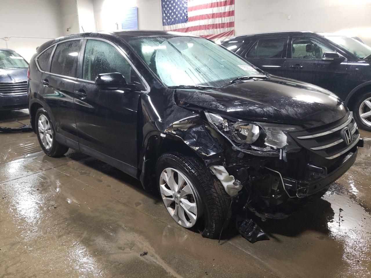 2013 Honda CR-V VIN 2HKRM4H50DH688447 Copart auction photo, front end damage thumbnail 4