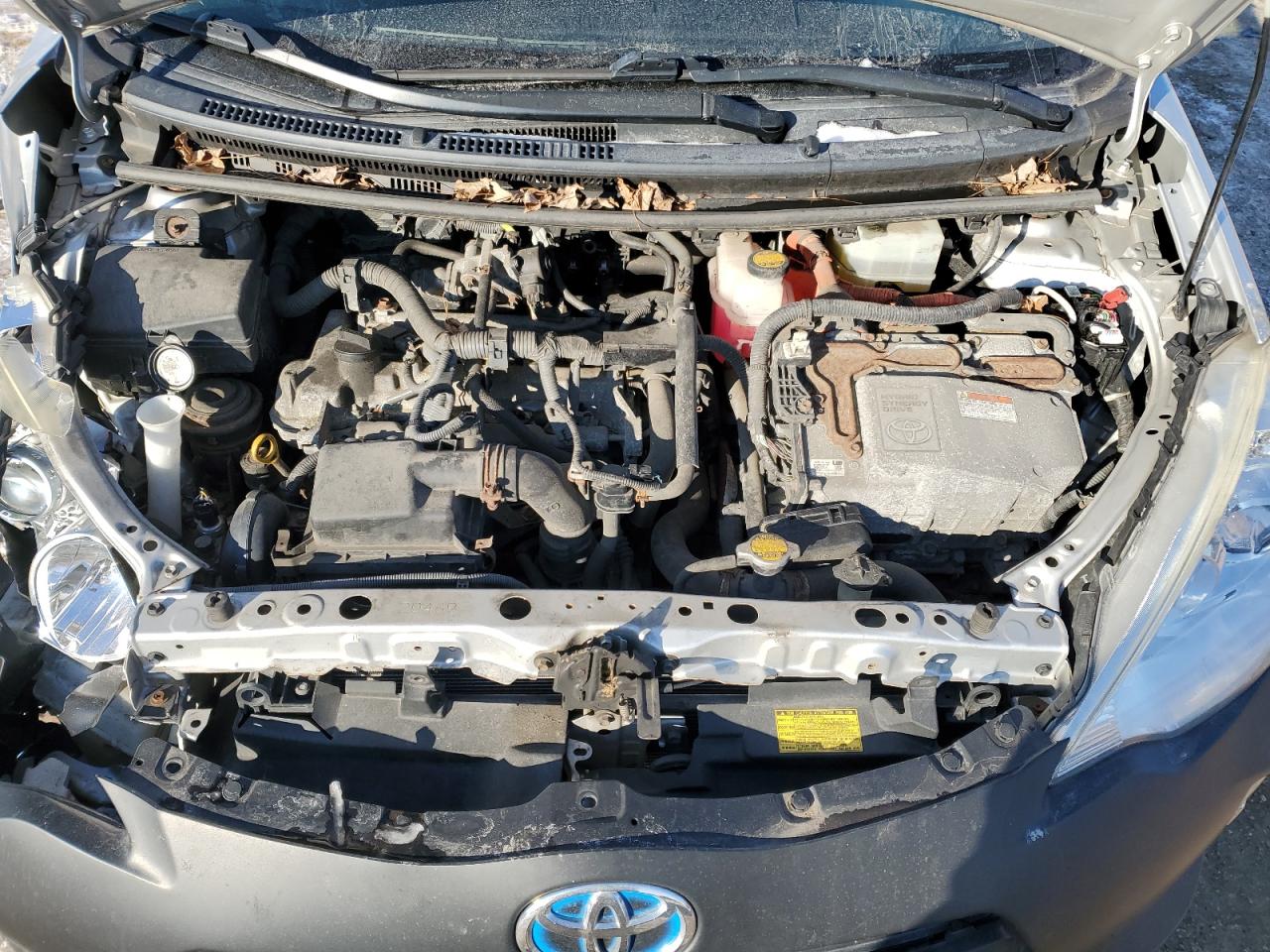2014 Toyota Prius VIN JTDKDTB37E1067413 Copart auction photo, front end / side damage thumbnail 13