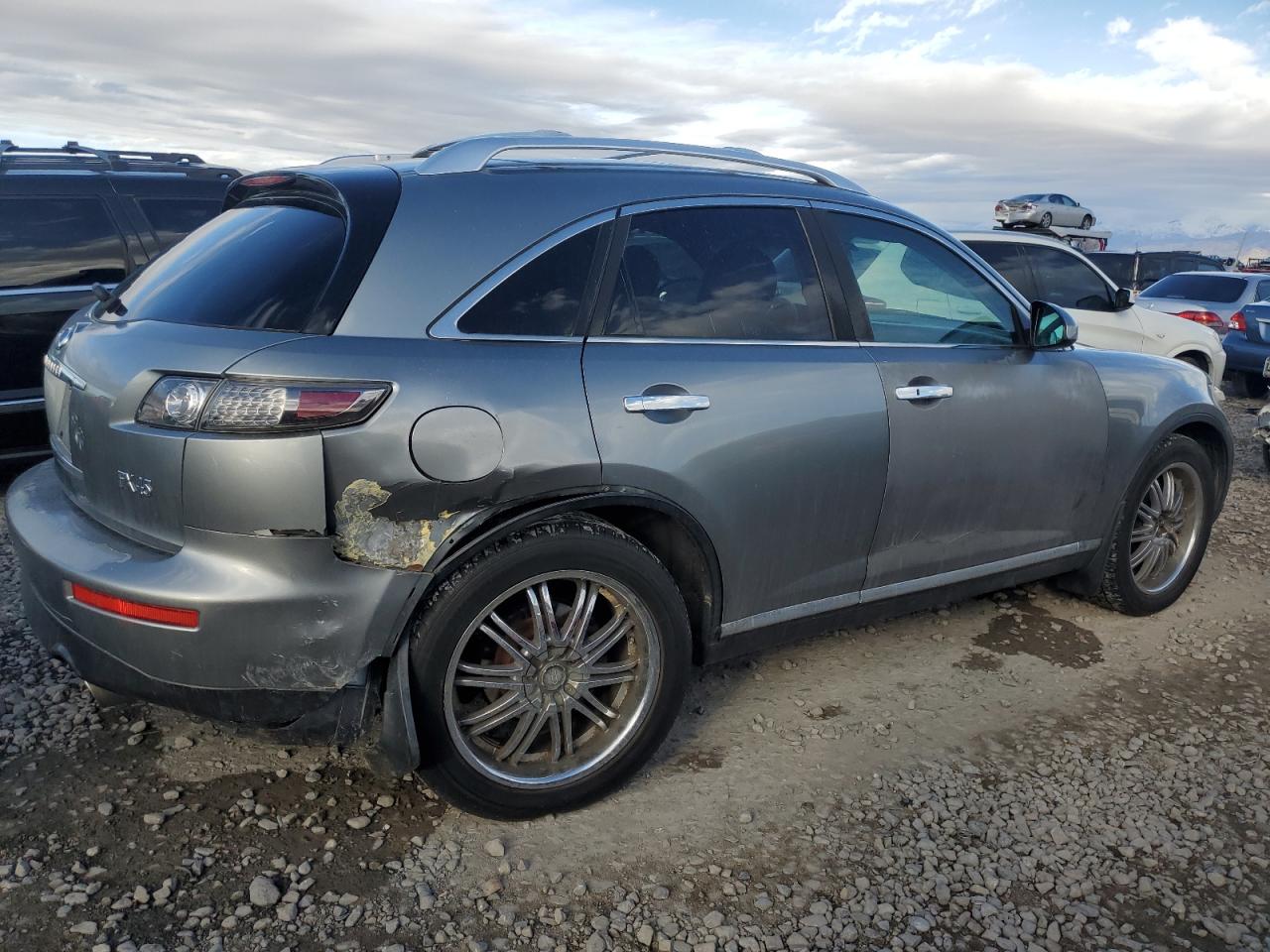 2008 Infiniti FX VIN JNRBS08W18X400390 Copart auction photo, rear end damage thumbnail 3