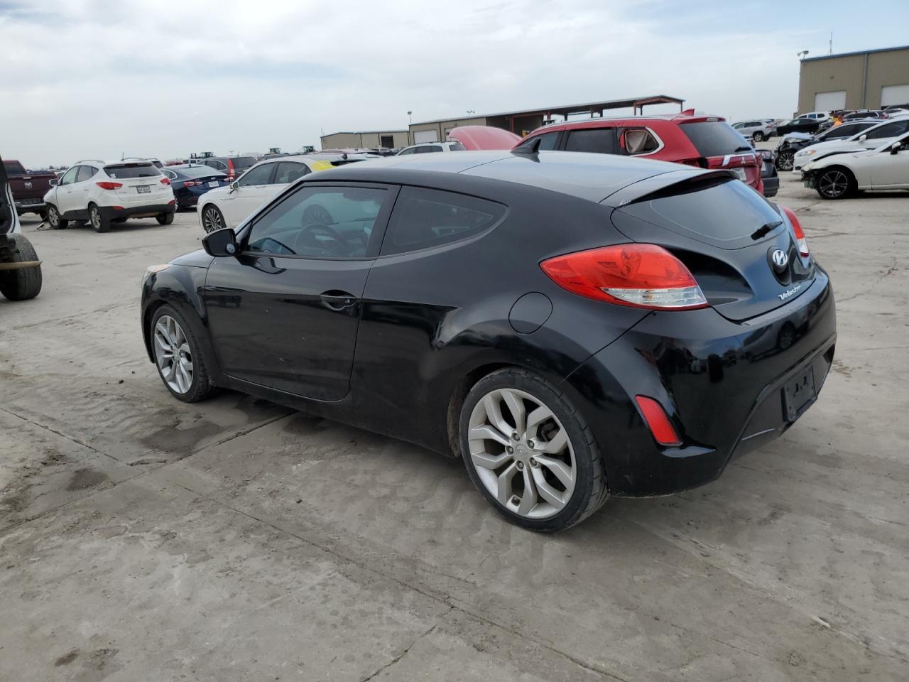 2013 Hyundai Veloster VIN KMHTC6AD9DU158159 Copart auction photo, mechanical damage thumbnail 2