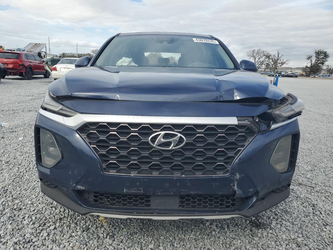 2019 Hyundai Santa Fe VIN 5NMS23AD2KH006214 Copart auction photo, front end / rear end damage thumbnail 5