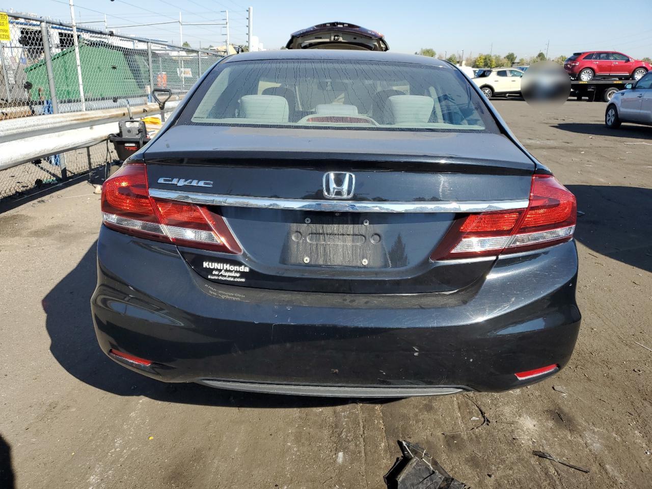 2015 Honda Civic VIN 19XFB2F54FE278791 Copart auction photo, front end / hail damage thumbnail 6