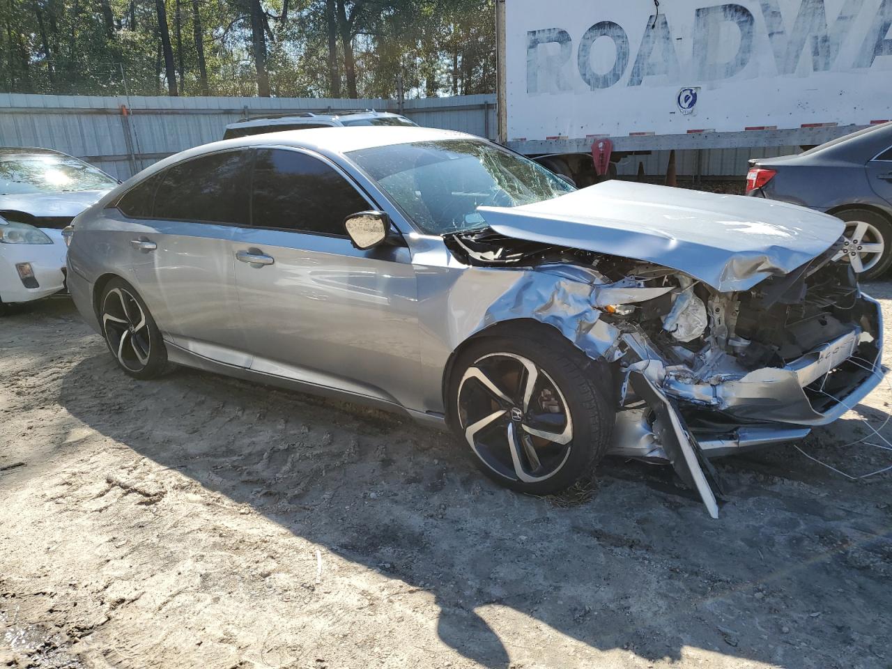 2021 Honda Accord VIN 1HGCV1F35MA078409 Copart auction photo, front end damage thumbnail 4
