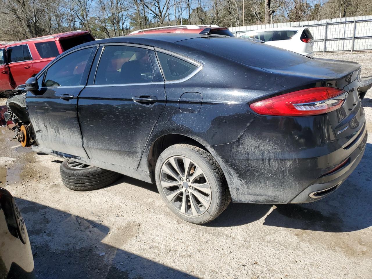 2019 Ford Fusion VIN 3FA6P0T90KR233823 Copart auction photo, front end damage thumbnail 2