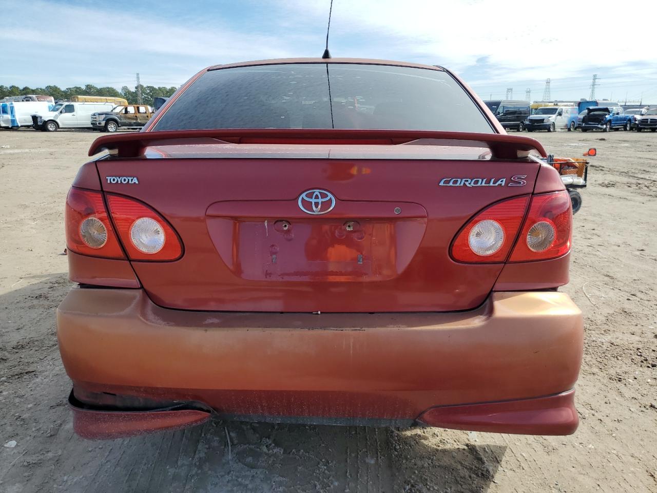 2005 Toyota Corolla VIN 1NXBR32E75Z504582 Copart auction photo, front end / rear end damage thumbnail 6