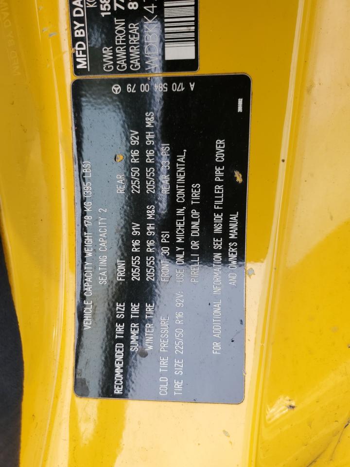 2000 Mercedes-Benz SLK-klasse VIN WDBKK47FXYF164836 Copart auction photo, mechanical damage thumbnail 12