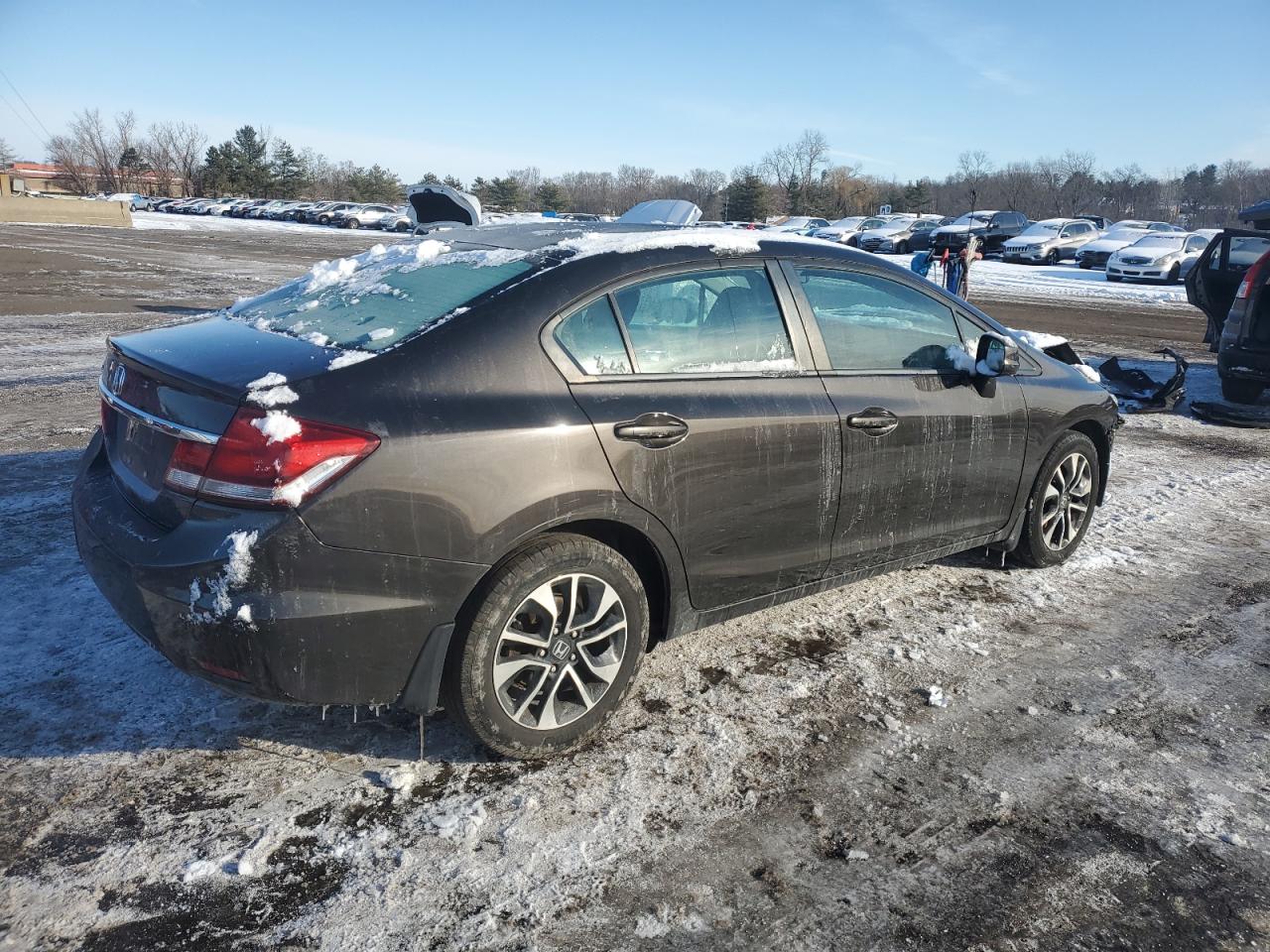 2013 Honda Civic VIN 19XFB2F88DE032138 Copart auction photo, front end damage thumbnail 3
