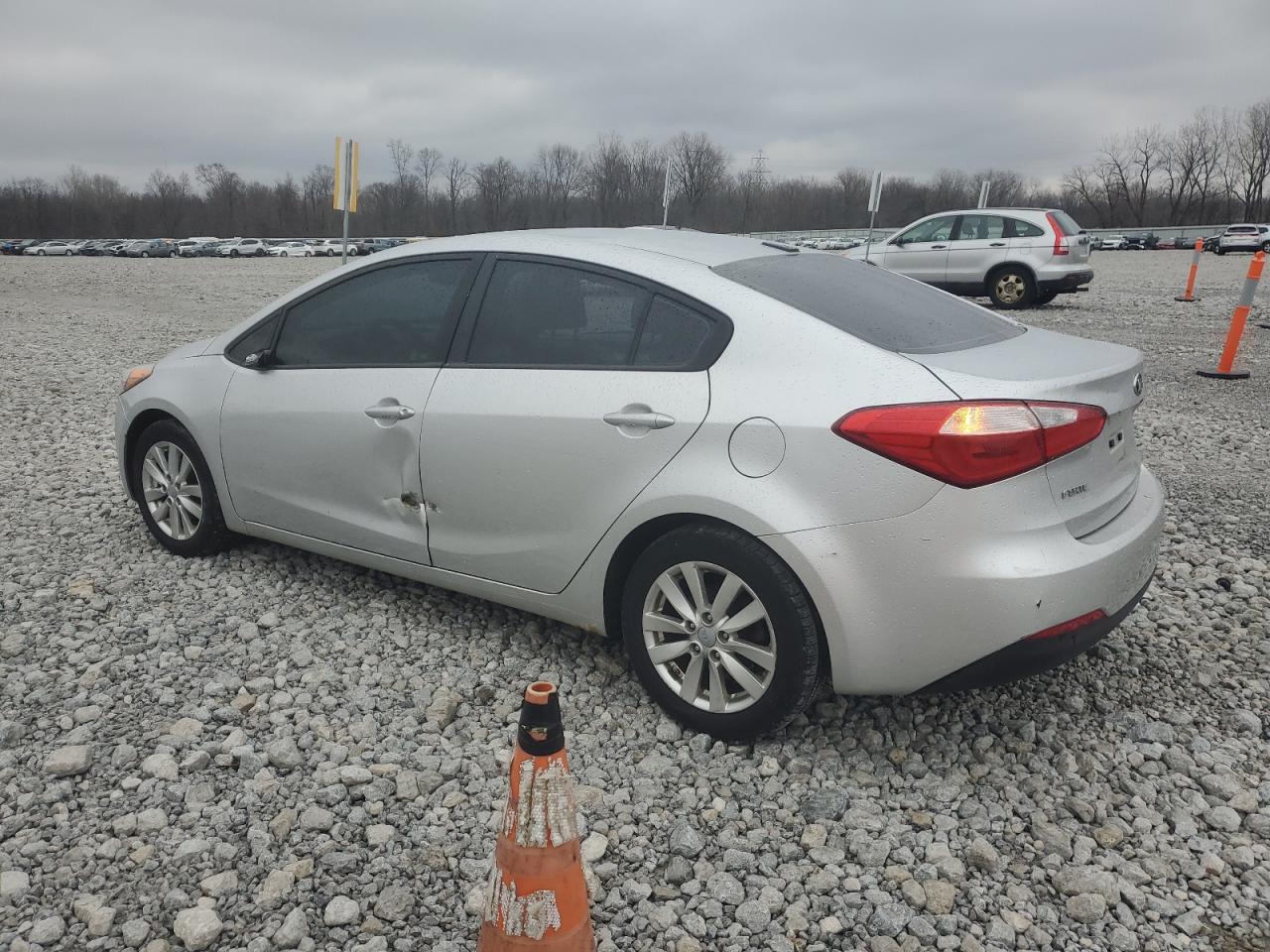 2014 KIA Forte VIN KNAFX4A64E5184995 Copart auction photo, side damage thumbnail 2