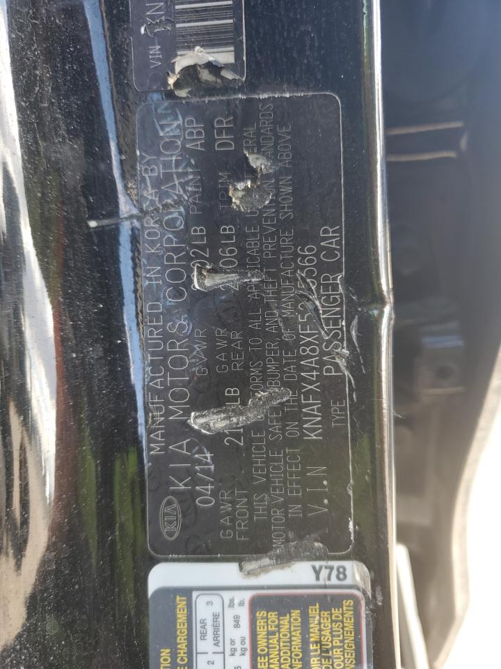 2015 KIA Forte VIN KNAFX4A8XF5265566 Copart auction photo, front end damage thumbnail 12