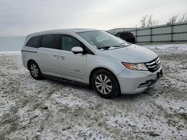 2014 Honda Odyssey VIN 5FNRL5H67EB106782 Copart auction photo, side / front end damage thumbnail 11