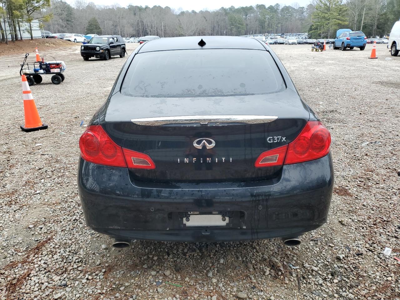 2012 Infiniti G VIN JN1CV6AR8CM974016 Copart auction photo, front end damage thumbnail 6