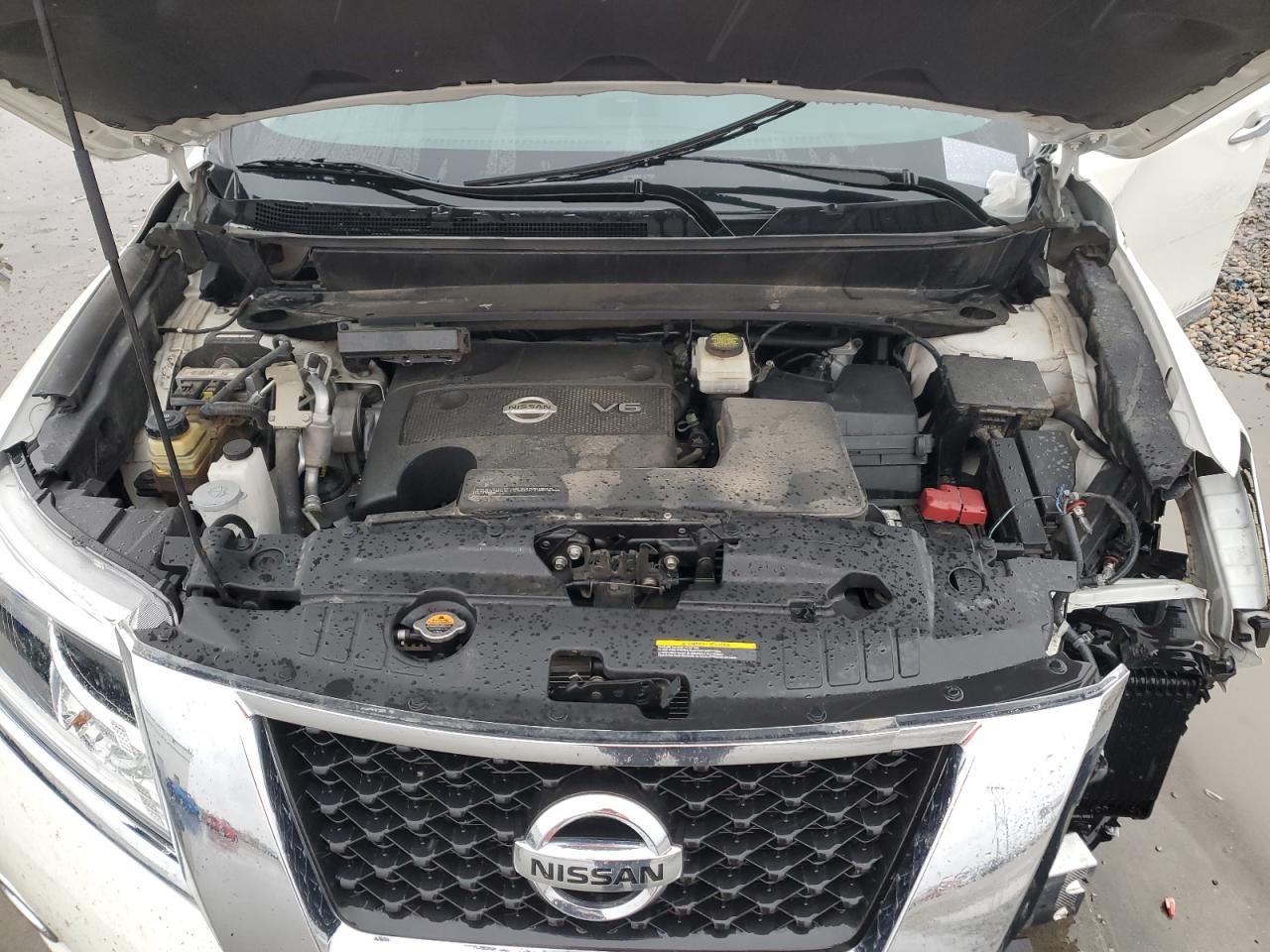 2016 Nissan Pathfinder VIN 5N1AR2MM8GC650783 Copart auction photo, front end / side damage thumbnail 14