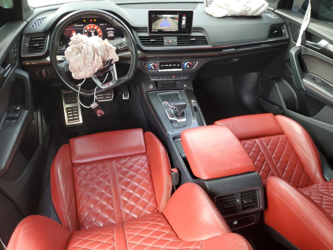 2019 Audi SQ5 VIN WA1B4AFY3K2001855 Copart auction photo, front end / side damage thumbnail 8