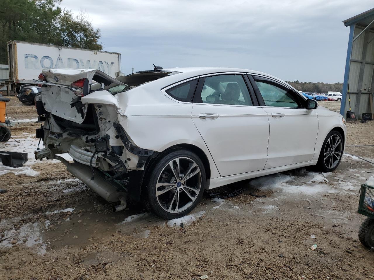 2017 Ford Fusion VIN 3FA6P0D90HR244845 Copart auction photo, rear end damage thumbnail 3