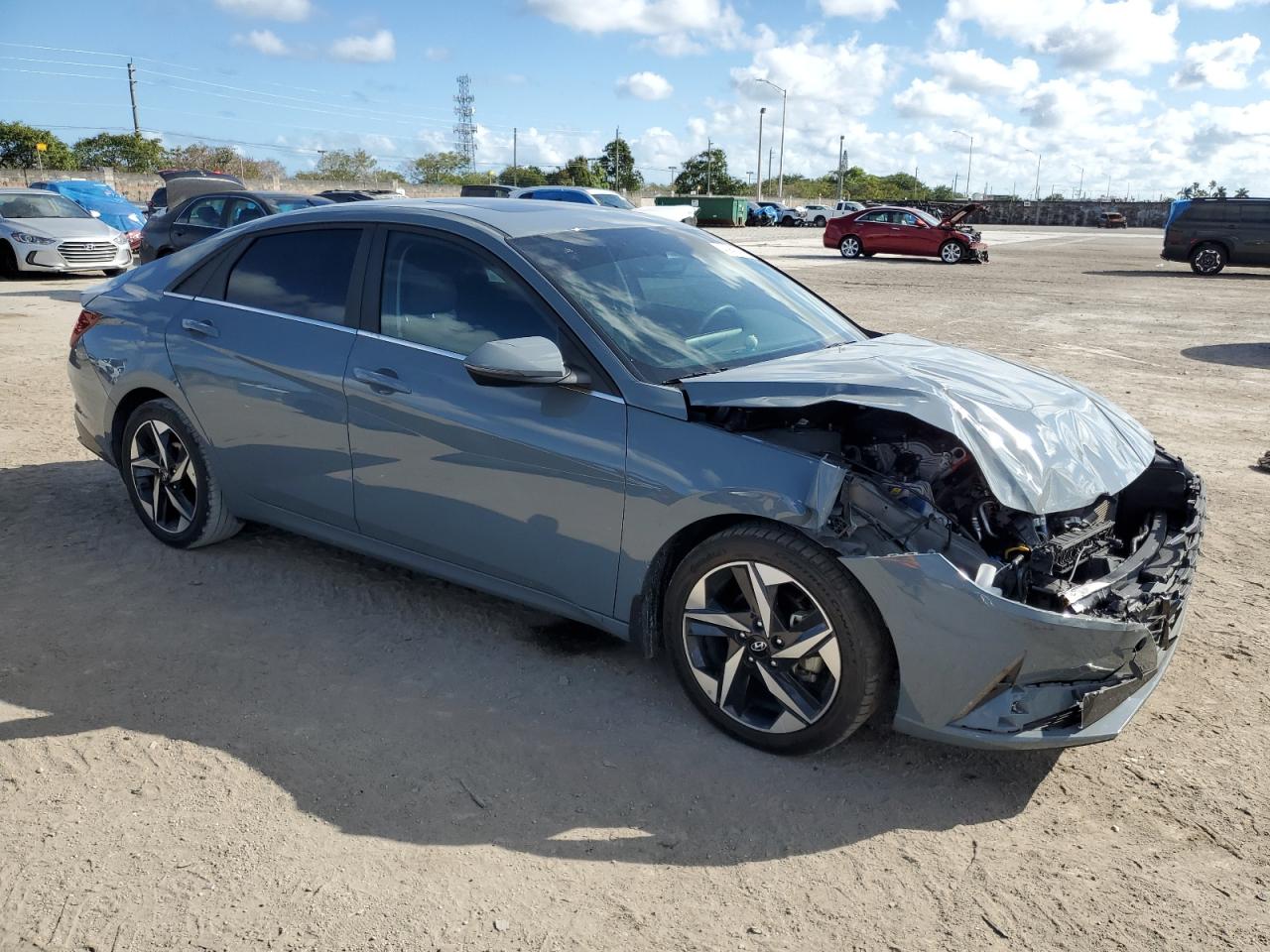 2023 Hyundai Elantra VIN KMHLP4AG4PU403974 Copart auction photo, front end damage thumbnail 4