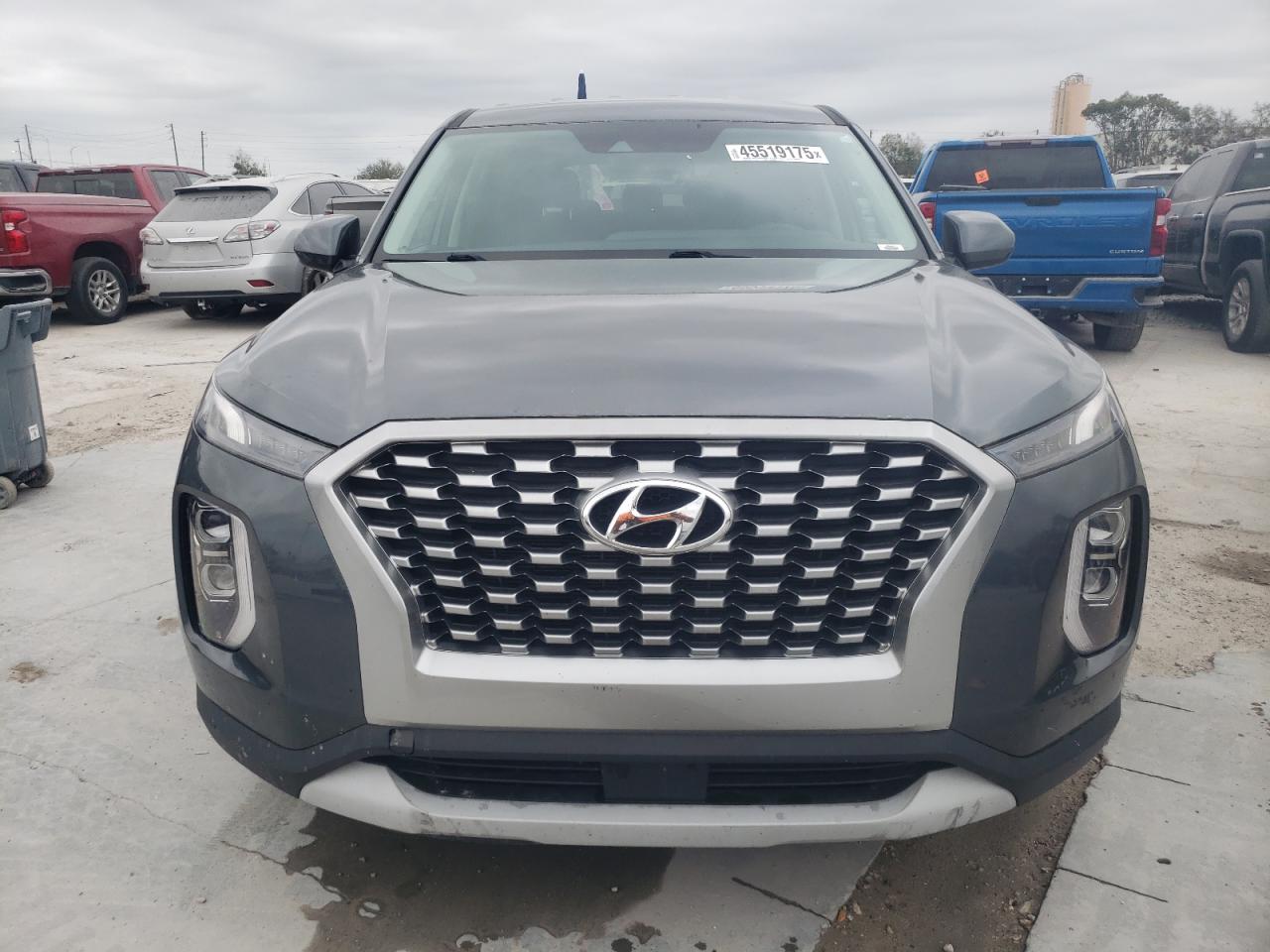 2021 Hyundai Palisade VIN KM8R14HE9MU212739 Copart auction photo, rear end damage thumbnail 5