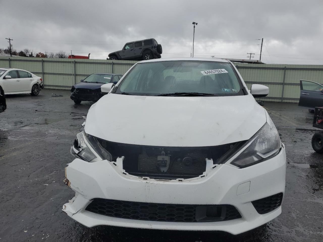 2019 Nissan Sentra VIN 3N1AB7AP3KY428997 Copart auction photo, front end / side damage thumbnail 5