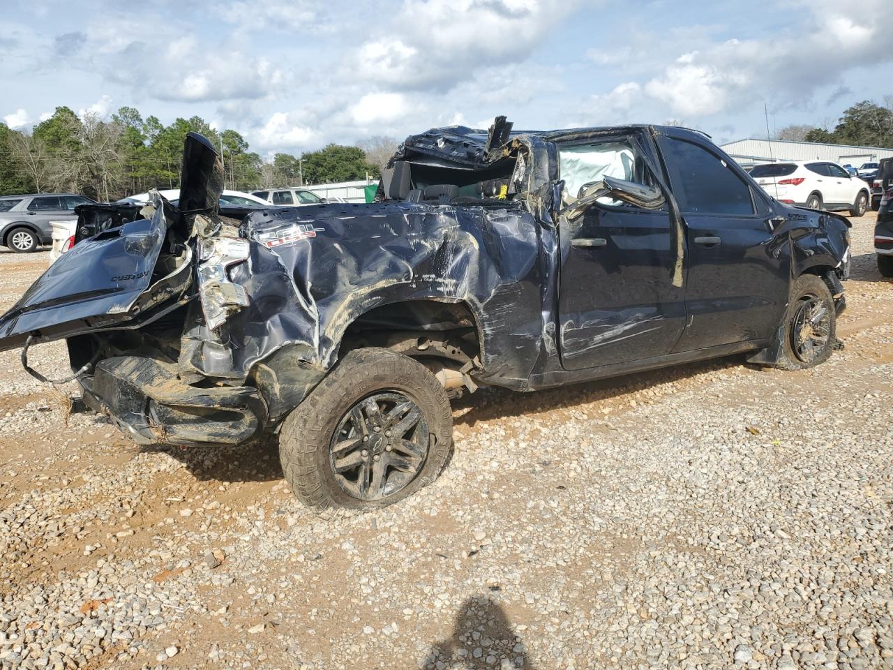2023 Chevrolet Silverado VIN 3GCUDCED0PG190343 Copart auction photo, rollover damage thumbnail 3