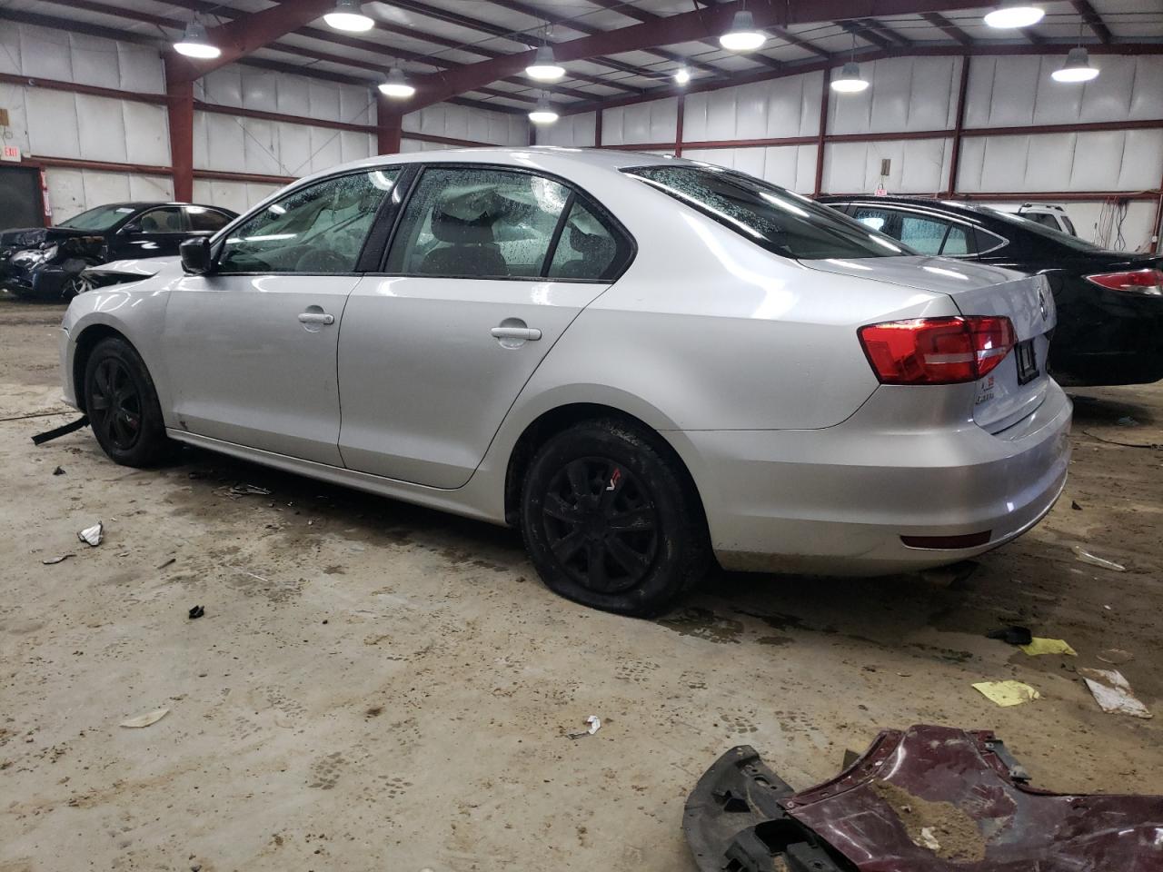 2015 Volkswagen Jetta VIN 3VW2K7AJ8FM292650 Copart auction photo, front end / side damage thumbnail 2