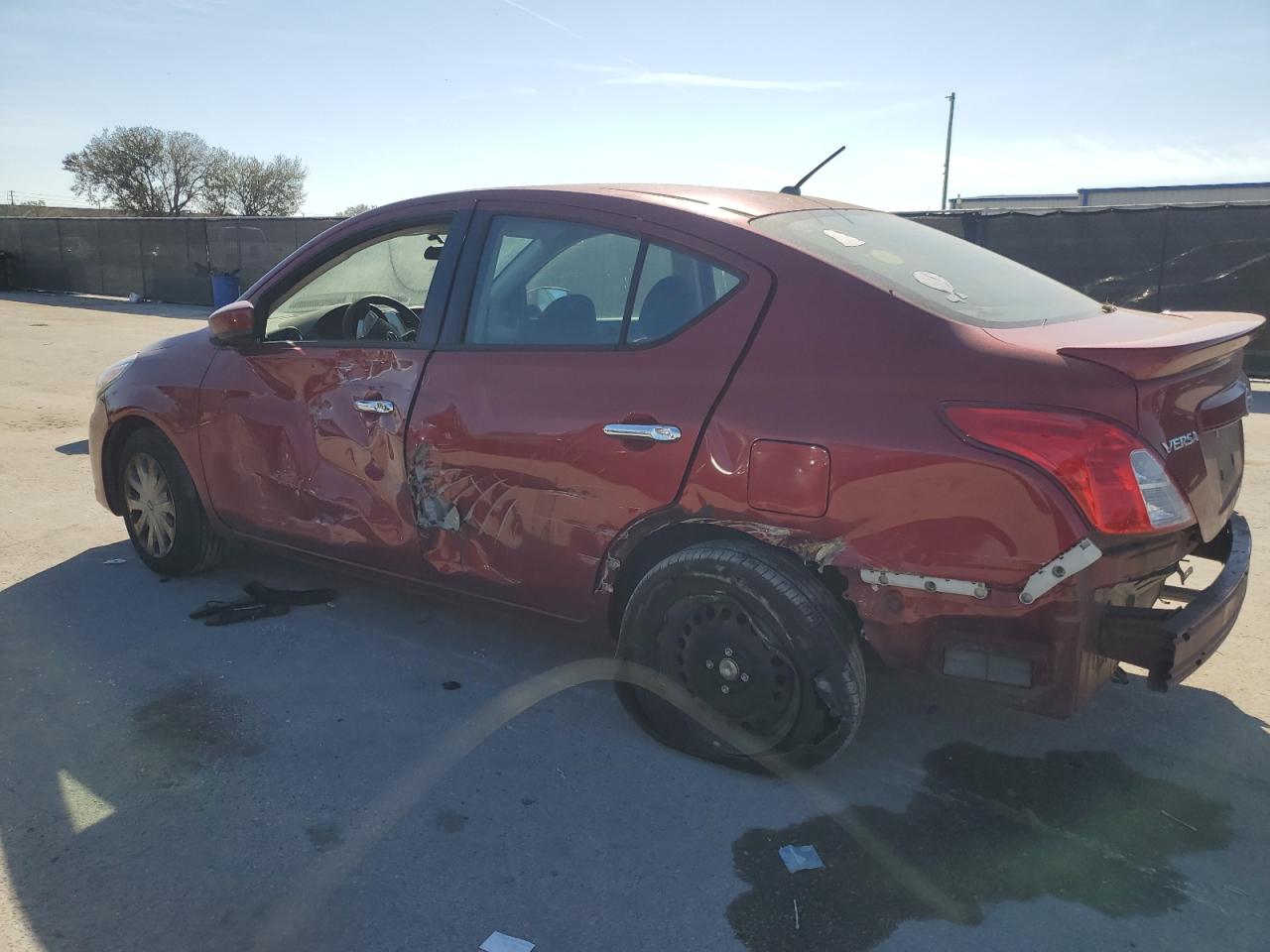 2018 Nissan Versa VIN 3N1CN7AP6JL824482 Copart auction photo, side / rear end damage thumbnail 2