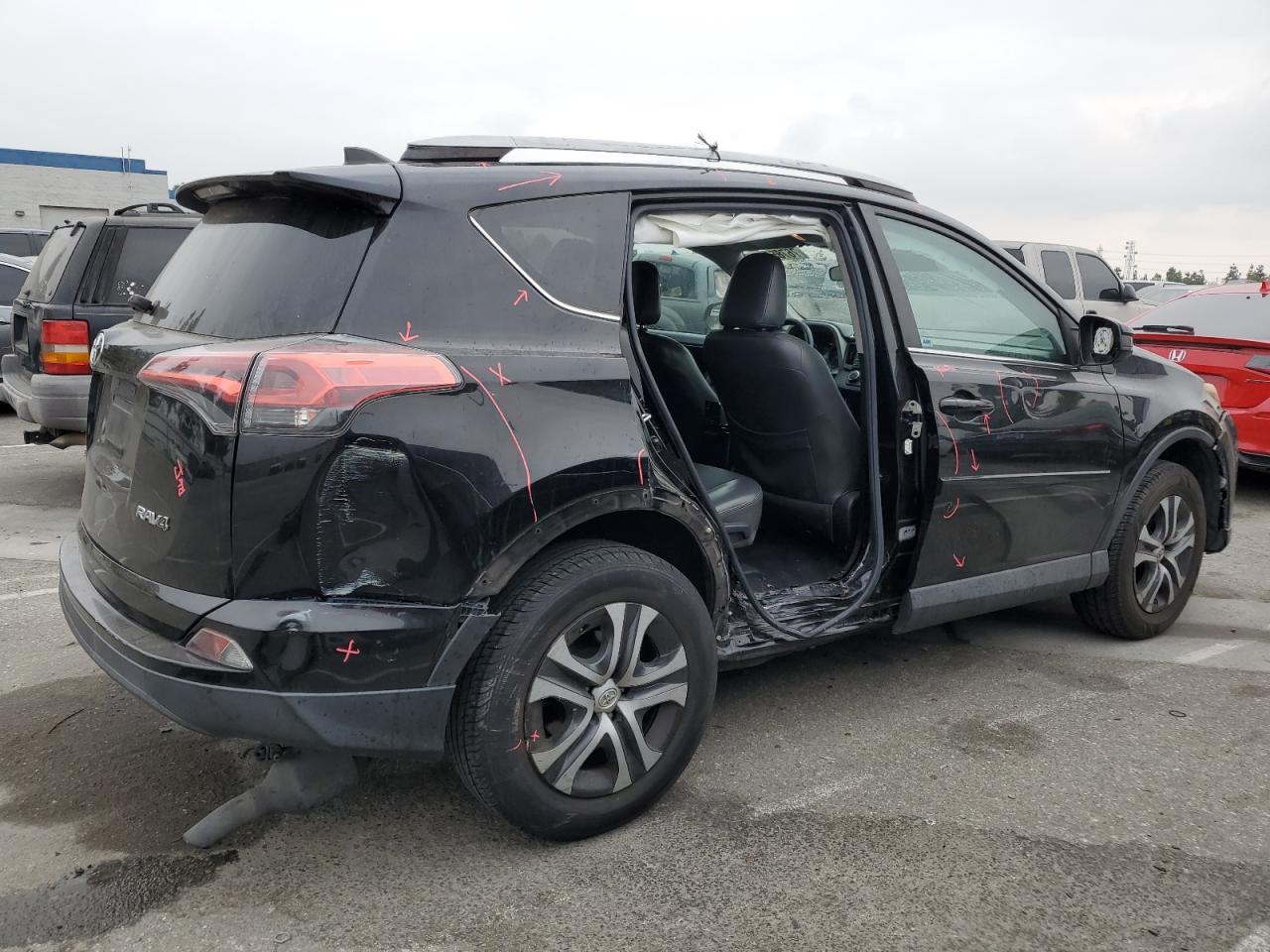 2017 Toyota RAV 4 VIN 2T3ZFREV7HW352269 Copart auction photo, side / front end damage thumbnail 3