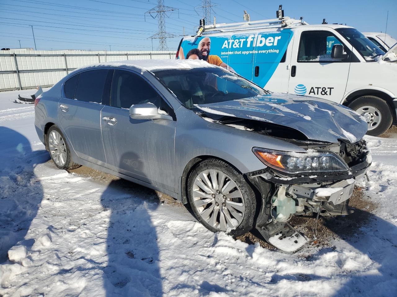 2014 Acura RLX VIN JH4KC1F98EC003695 Copart auction photo, front end damage thumbnail 4