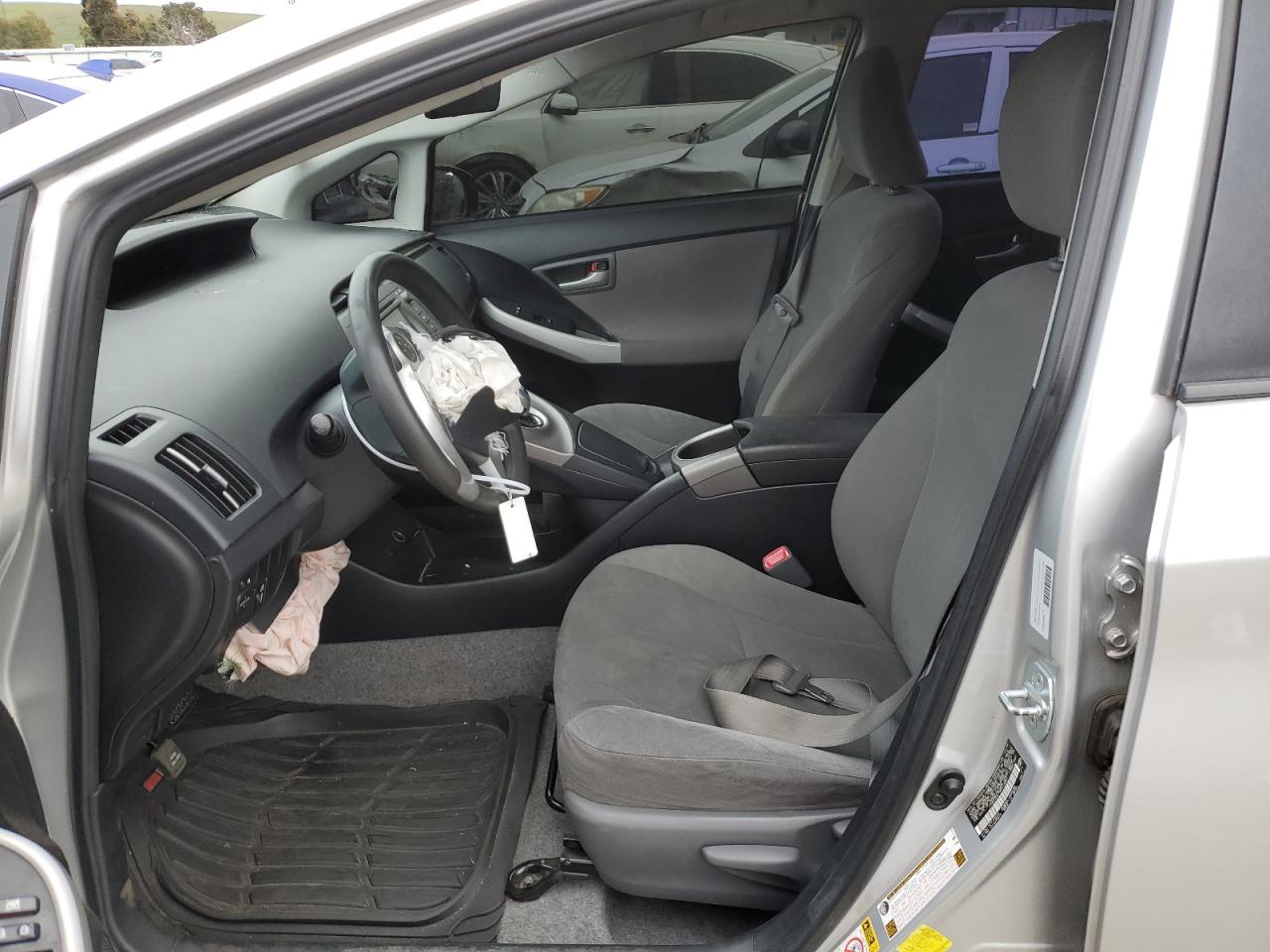 2013 Toyota Prius VIN JTDKN3DU7D5574841 Copart auction photo, front end / side damage thumbnail 7