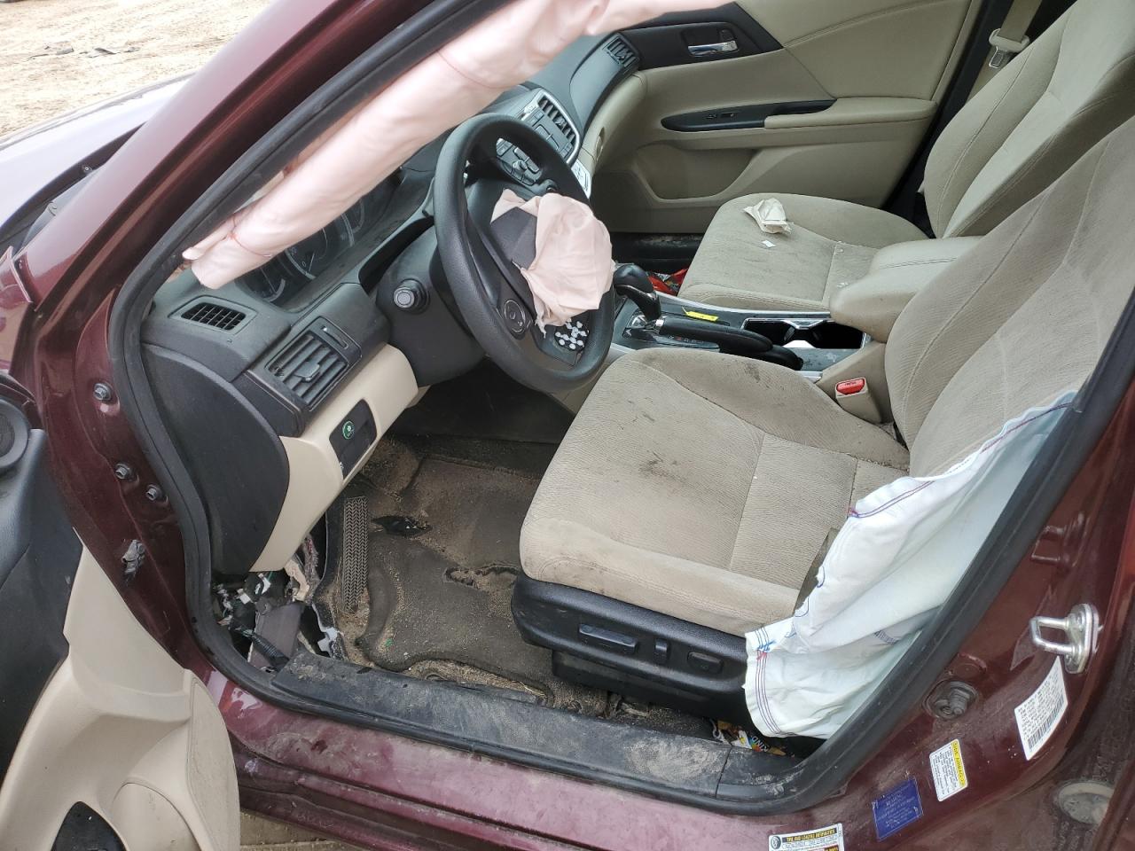 2015 Honda Accord VIN 1HGCR2F76FA238541 Copart auction photo, mechanical / front end damage thumbnail 7