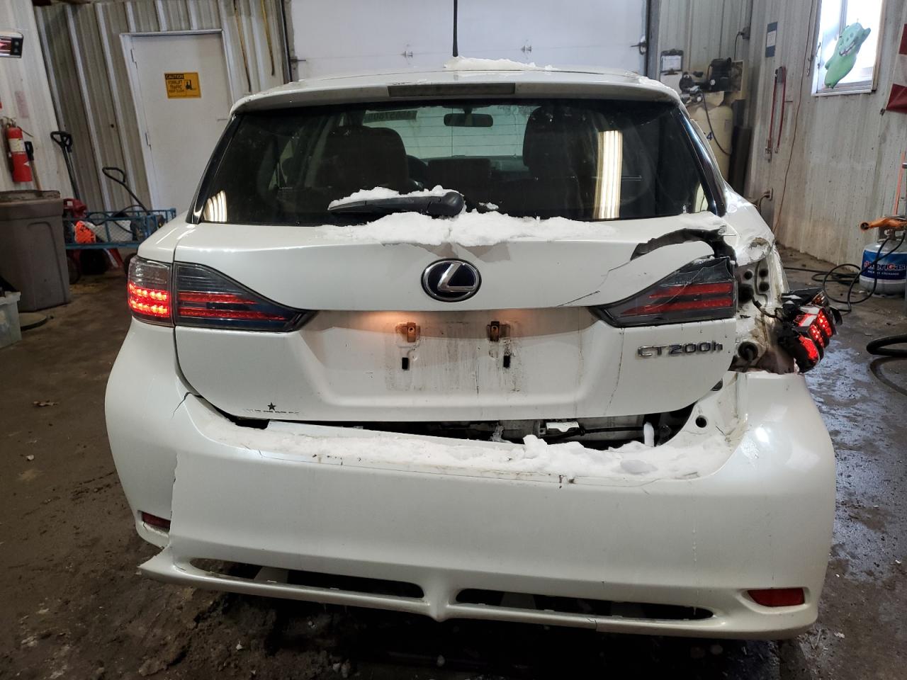 2012 Lexus CT VIN JTHKD5BH8C2114624 Copart auction photo, rear end / side damage thumbnail 6