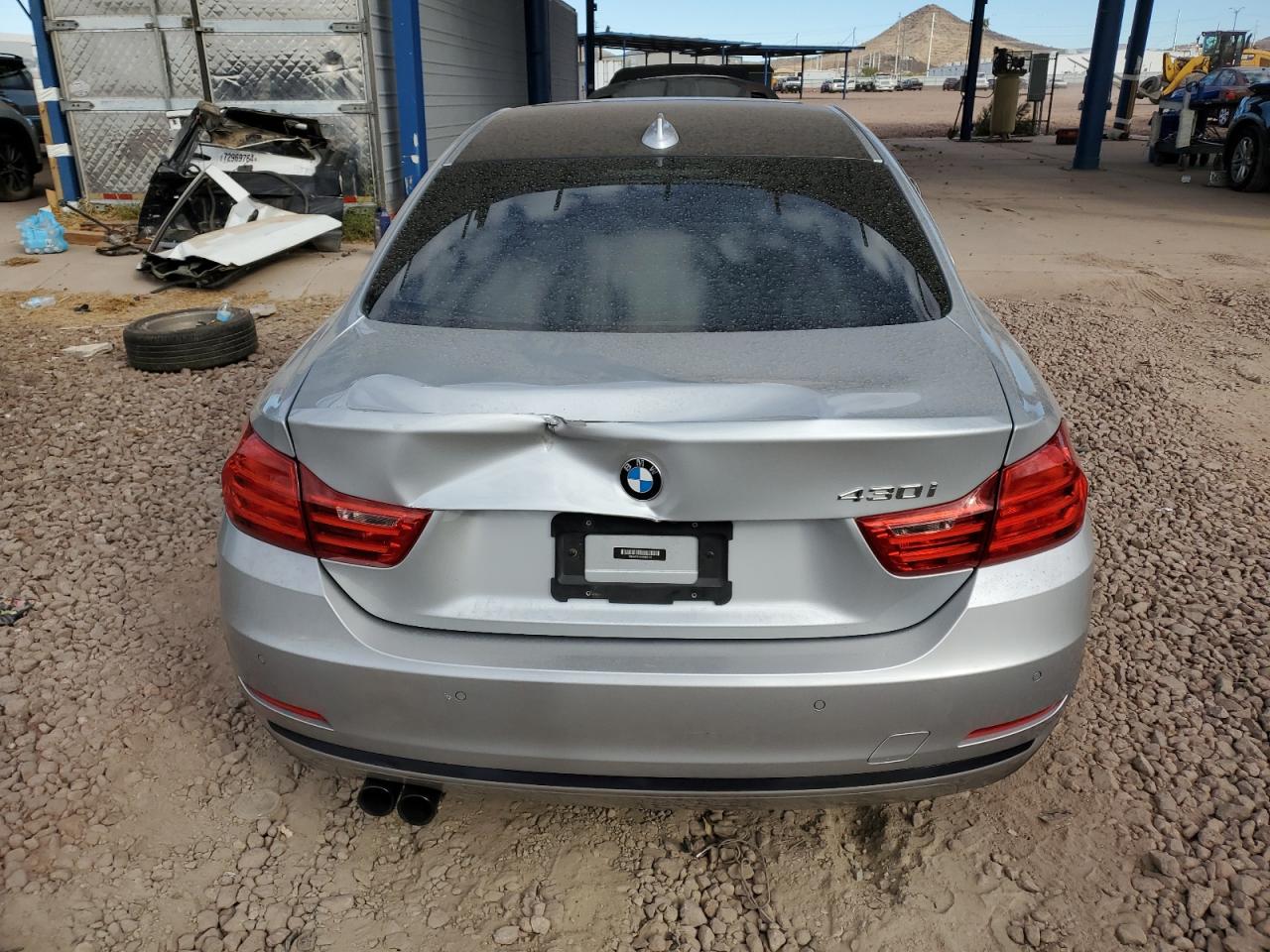 2017 BMW 4er VIN WBA4R7C39HK896107 Copart auction photo, mechanical / front end damage thumbnail 6