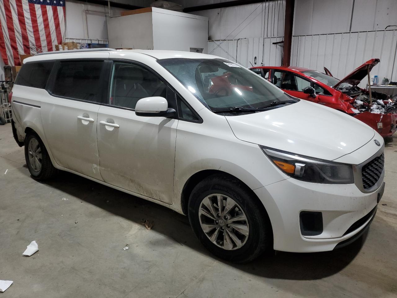 2016 KIA Sedona VIN KNDMB5C13G6178716 Copart auction photo, rear end damage thumbnail 4