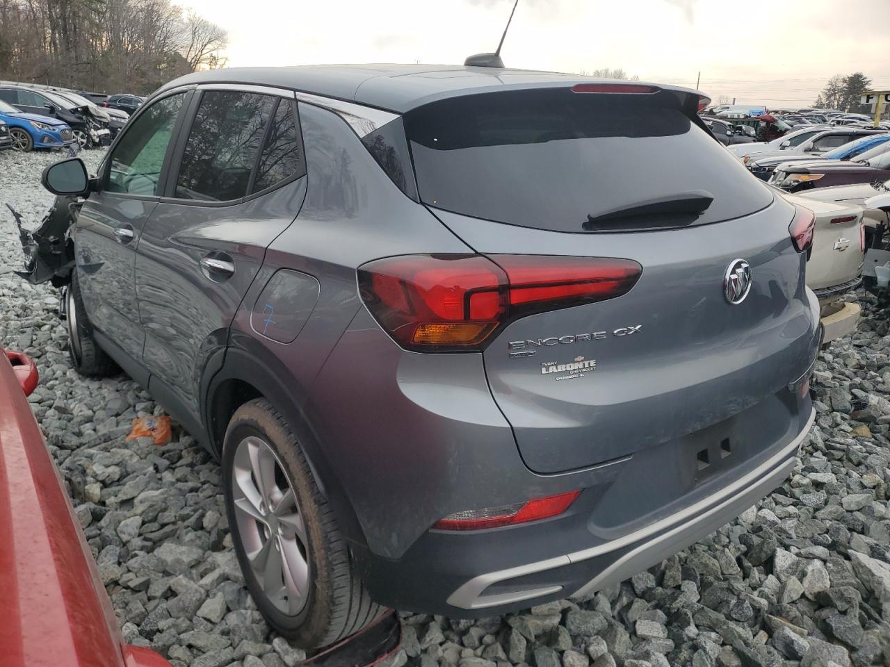 2020 Buick Encore VIN KL4MMCSL3LB121090 Copart auction photo, front end / side damage thumbnail 2