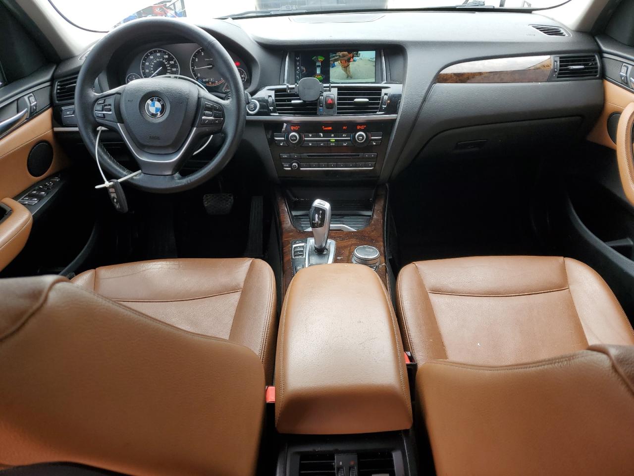 2017 BMW X3 VIN 5UXWX9C55H0T14156 Copart auction photo, front end / side damage thumbnail 8