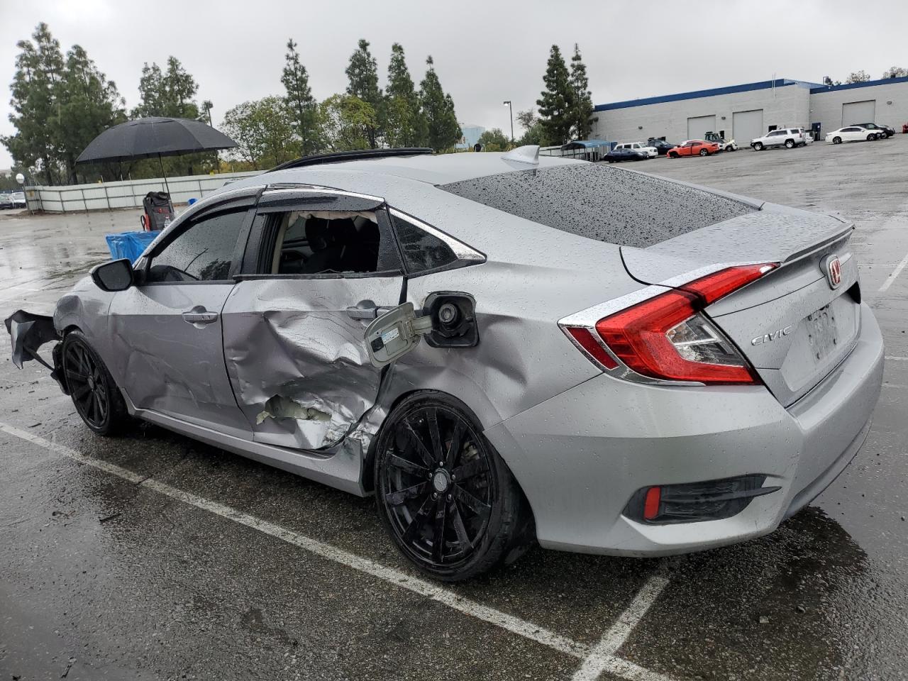 2016 Honda Civic VIN 2HGFC1F31GH655204 Copart auction photo, side damage thumbnail 2