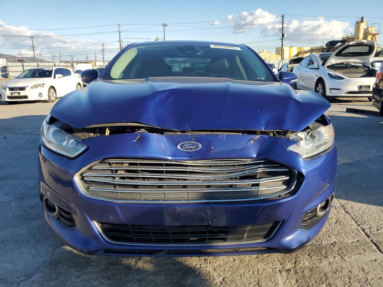 2015 Ford Fusion VIN 3FA6P0SU4FR139942 Copart auction photo, rear end / front end damage thumbnail 5