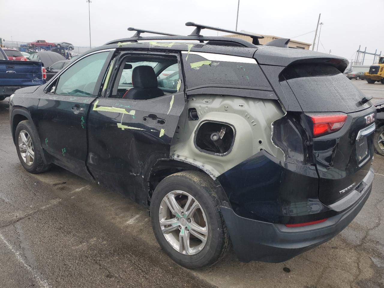 2018 GMC Terrain VIN 3GKALTEV5JL281044 Copart auction photo, rear end / side damage thumbnail 2
