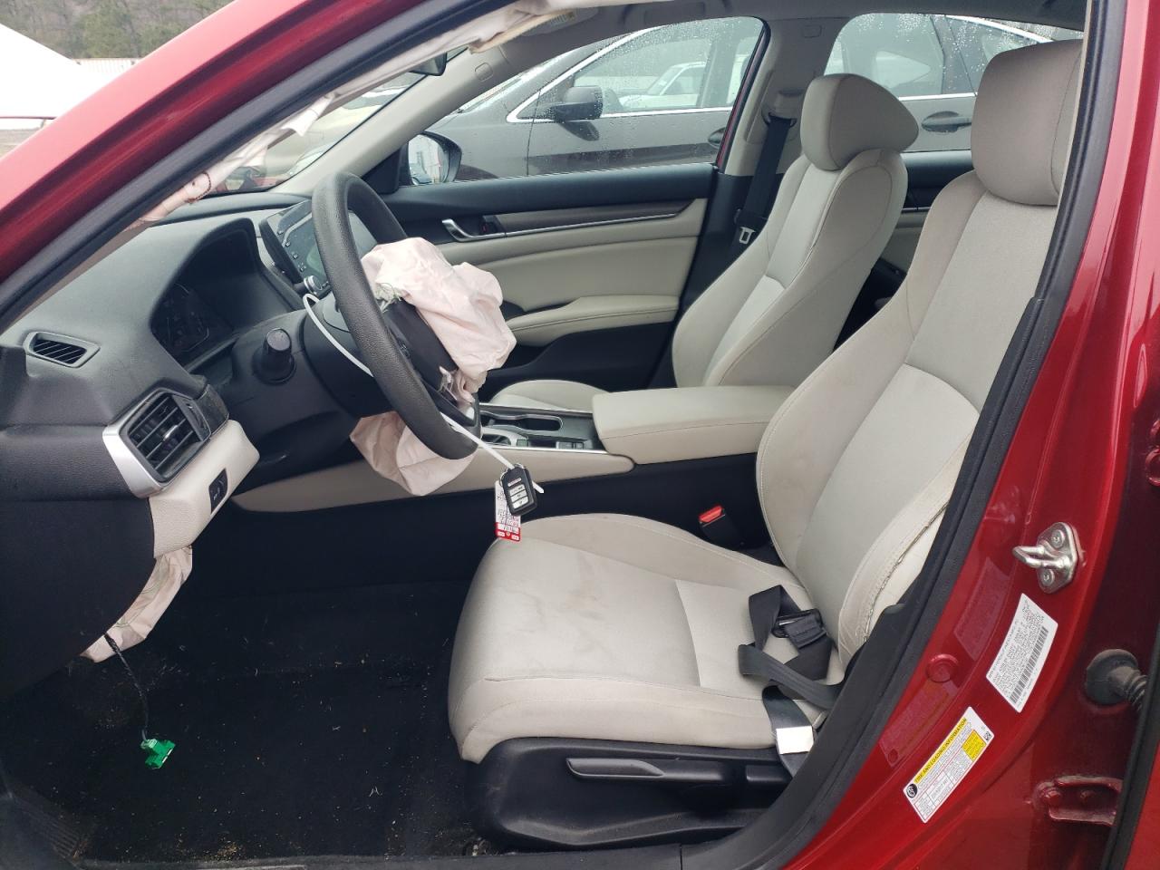 2019 Honda Accord VIN 1HGCV1F10KA083190 Copart auction photo, front end / side damage thumbnail 7