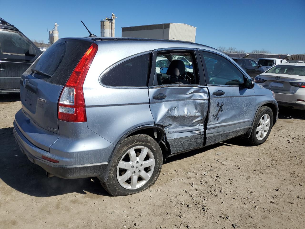 2011 Honda CR-V VIN 5J6RE4H49BL098111 Copart auction photo, side damage thumbnail 3