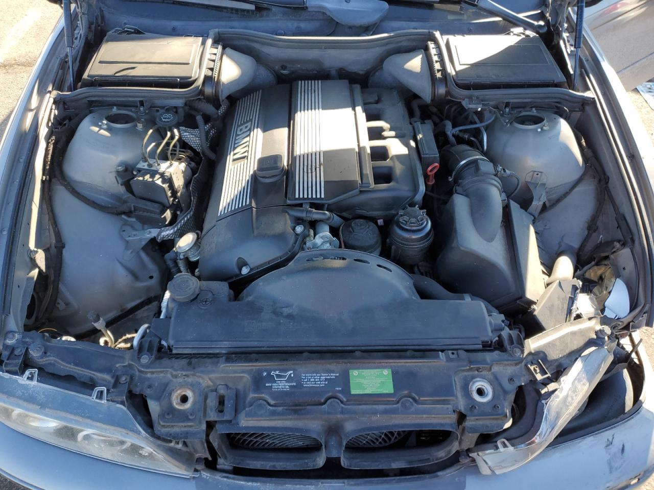 2002 BMW 5er VIN WBADT53402CE93491 Copart auction photo, front end / rear end damage thumbnail 11