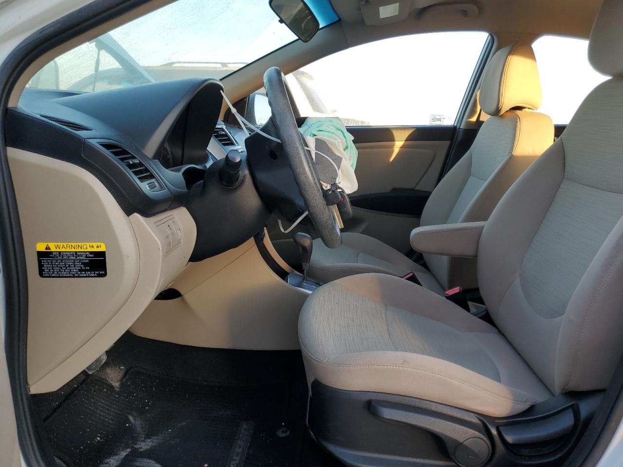 2017 Hyundai Accent VIN KMHCT4AEXHU363251 Copart auction photo, front end / minor dent/scratches damage thumbnail 7