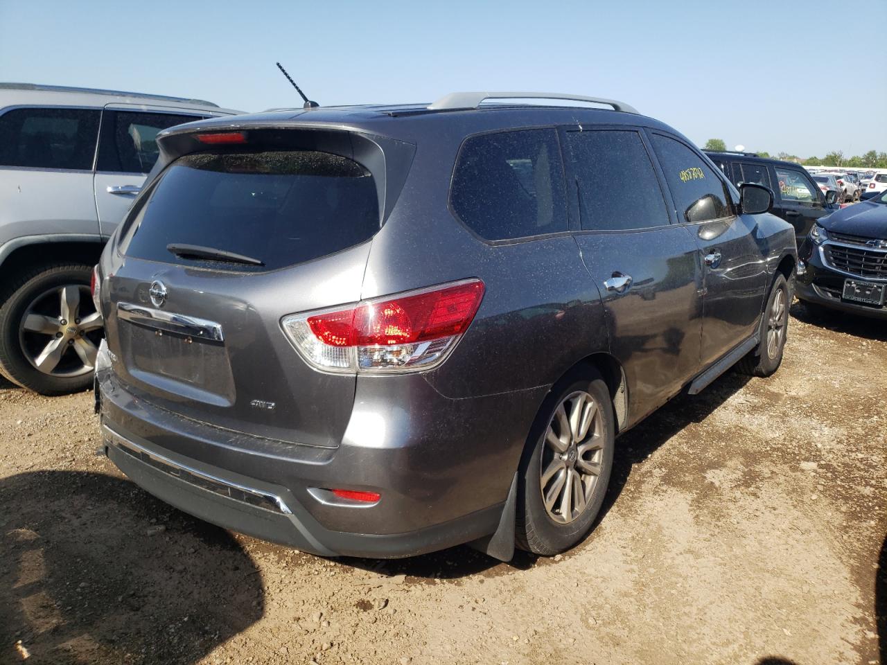2015 Nissan Pathfinder VIN 5N1AR2MM1FC716718 Copart auction photo, rear end damage thumbnail 4