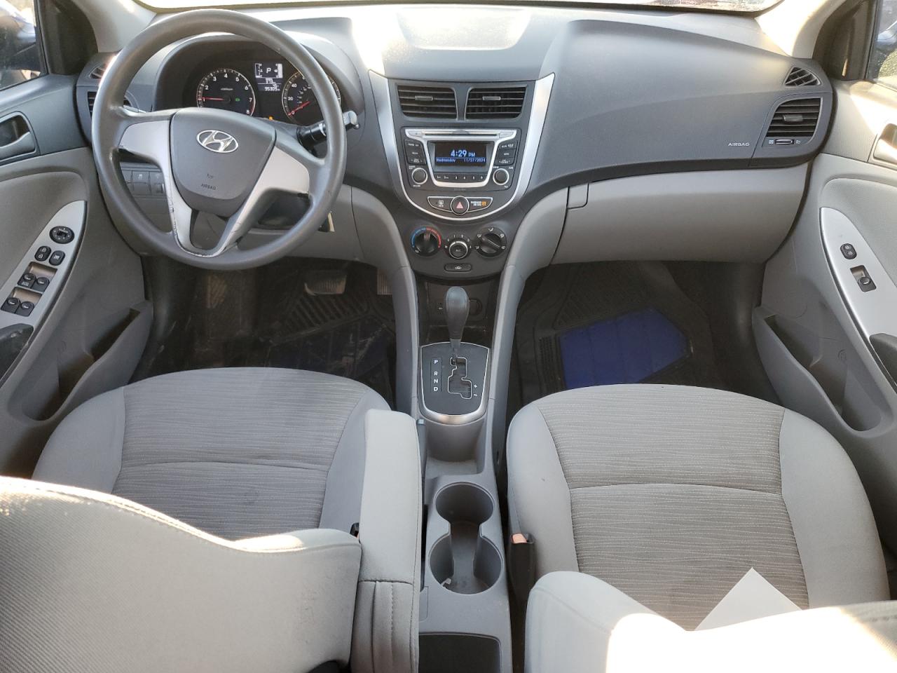 2015 Hyundai Accent VIN KMHCT4AEXFU881857 Copart auction photo, front end damage thumbnail 8
